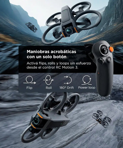 Drone DJI Avata 2 Fly More Combo FPV 4K O4 3 Baterias Goggles 3 - LIQUIDACIÓN! 🔥