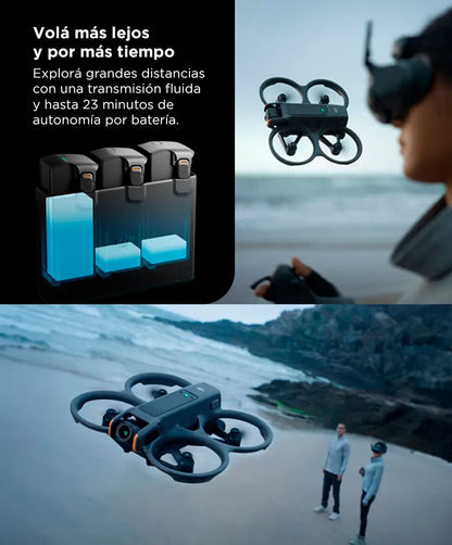 Drone DJI Avata 2 Fly More Combo FPV 4K O4 3 Baterias Goggles 3 - LIQUIDACIÓN! 🔥