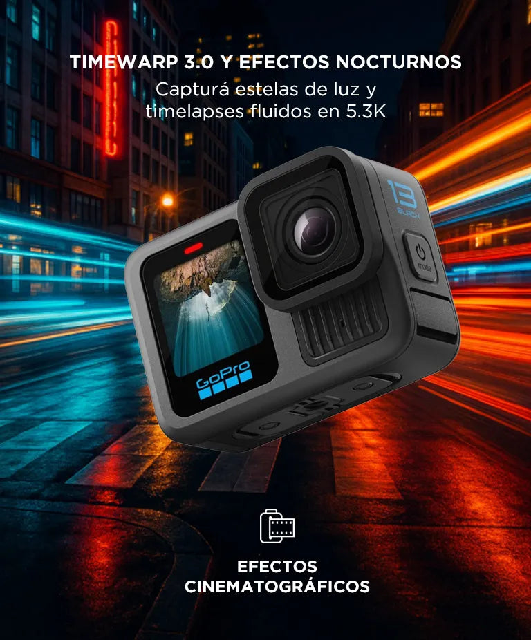Gopro Hero13 Black Color Negro Cámara De Acción Sumergible